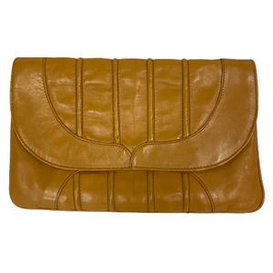 Dimensions Purse Womens Beige Tan Leather Rectangle Medium Handmade Clutch‎ Bag